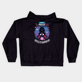 All About Perspective - Creepy Cute Bat Love Kids Hoodie